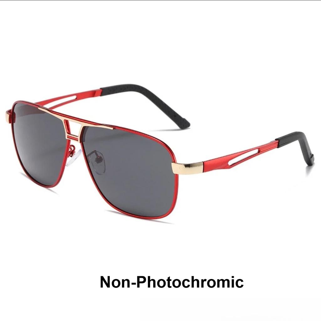 New Men Polarized Photochromic Sunglasses UV400 Protection All-Day Driving Sun Glasses for Day and Night Use