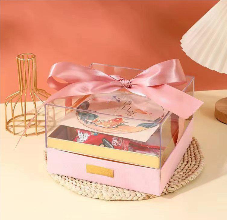 Klare Acryl-Geschenkbox für Hochzeiten und Veranstaltungen
