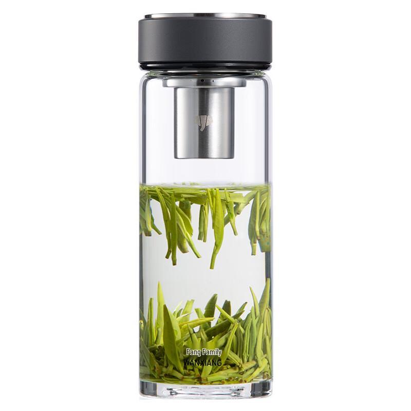 WANXIANG Portable Glass Tea Infuser Bottle