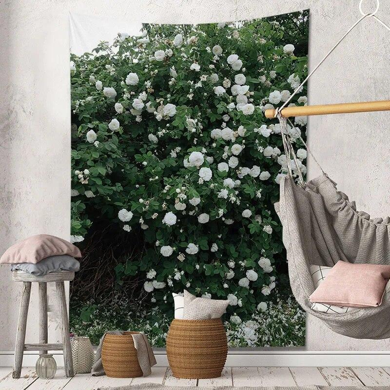 Decorative Tapestry Tulip Flowers Background Home Decoration Living Room Art Wall Covering