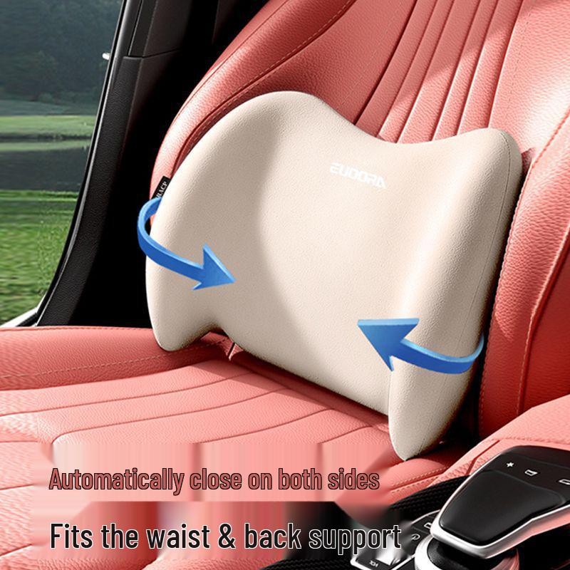 Car Lumbar Support Headrest & Back Cushion for Driving Comfort