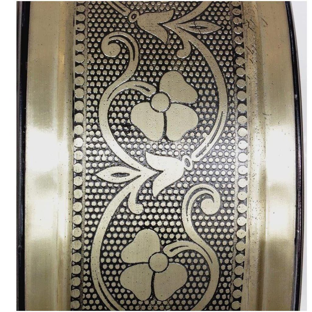 Bahnhof Vintage Metall Analoguhr (8 Zoll N), Gold