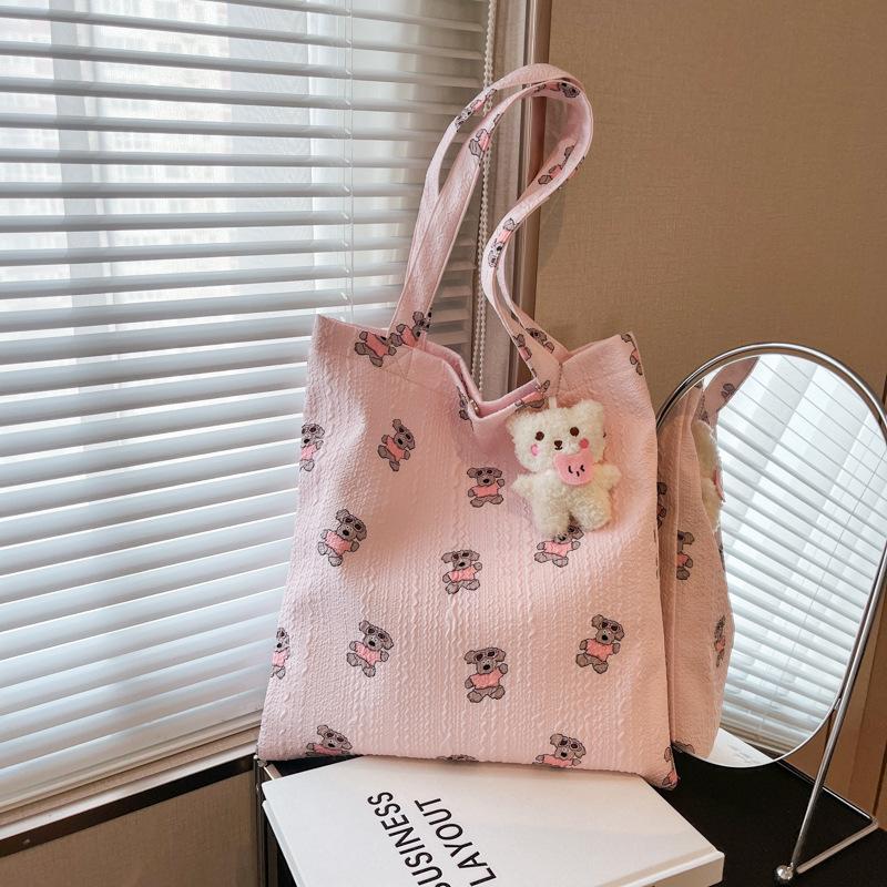 Bag new Korean style ins fashion trend women's leisure niche design single shoulder large capacity tote bag shopping bag