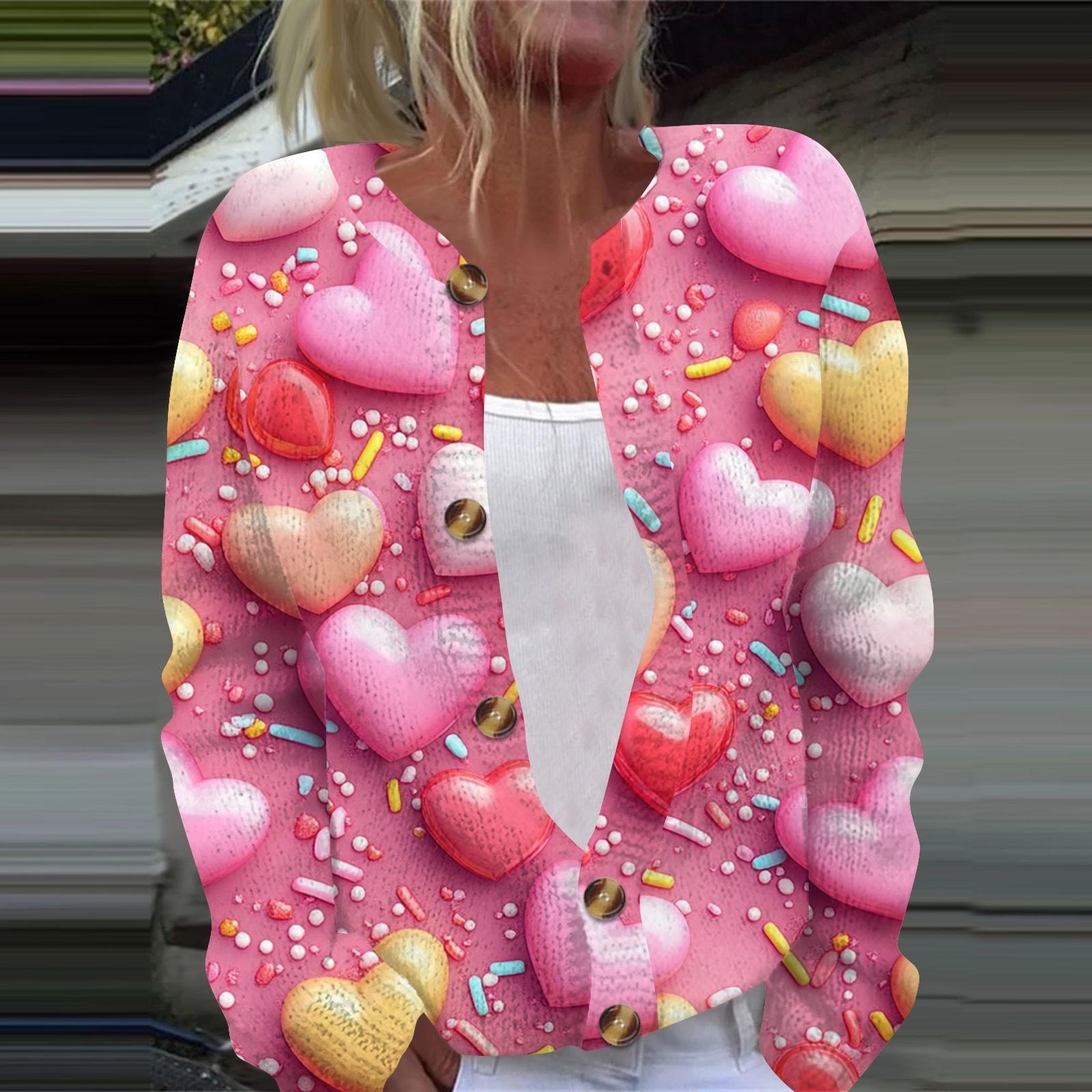 

Женская повседневная мода с принтом, длинный рукав, кардиган, куртка на пуговицах XL жёлтый