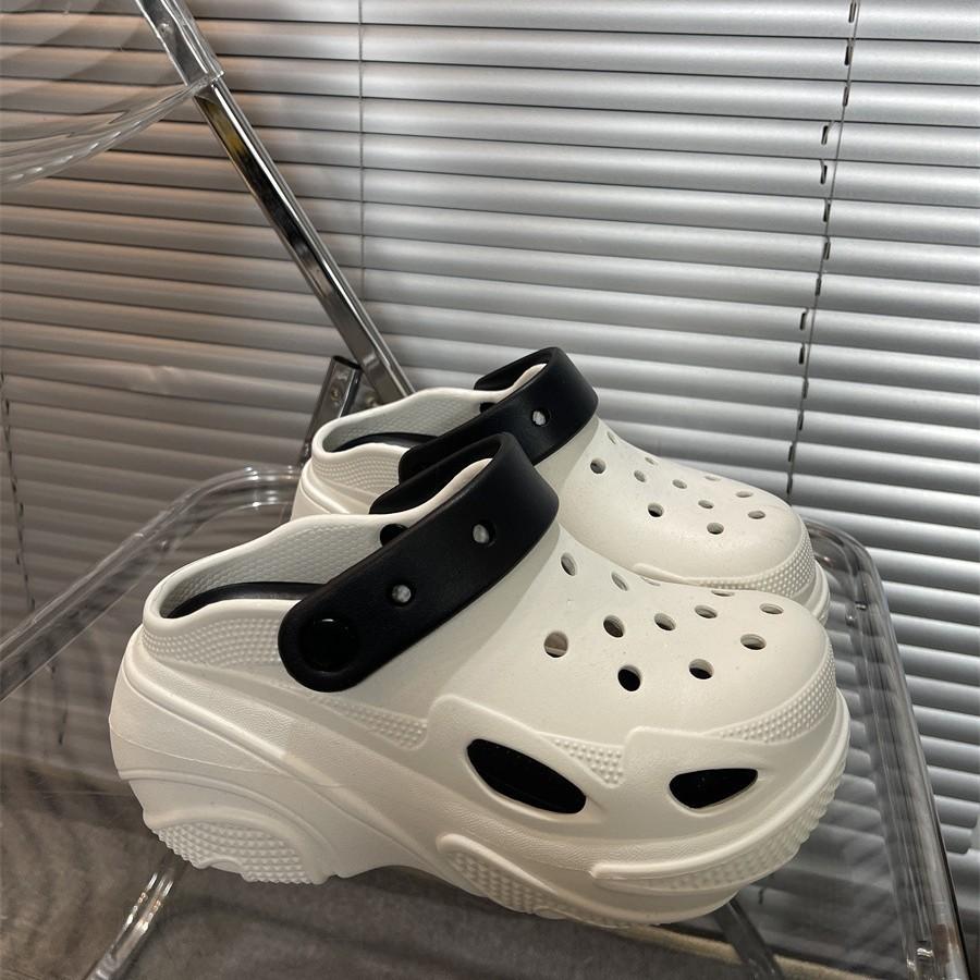 New summer CM hole shoes slippers women's outer wear summer platform out women's bag head shoes