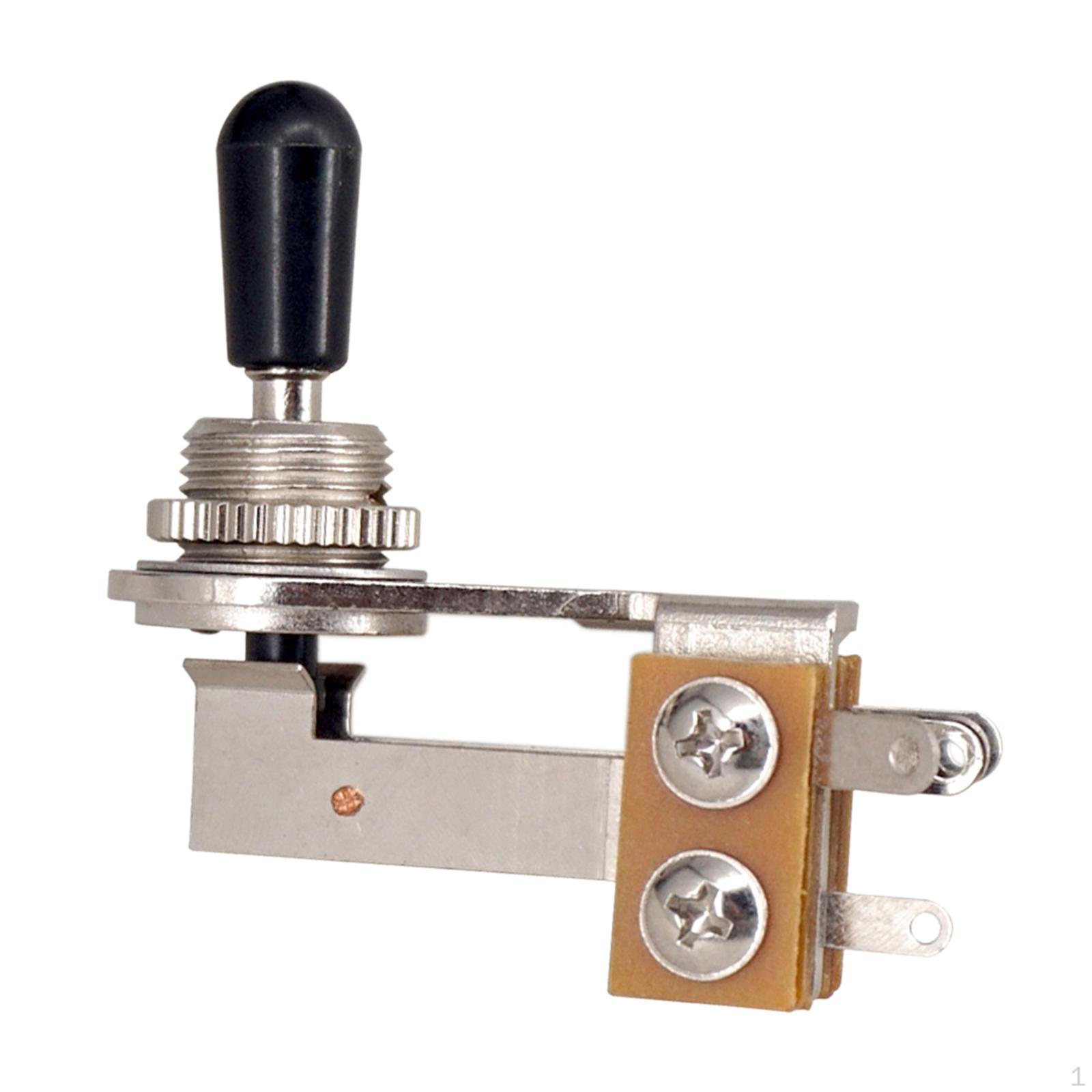 Toggle Switch 3 Way Electric Guitar Black and Silver