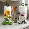 Cook Character Vertical Roll Paper Holder Animal Flower Pattern Kitchen Napkin Stand  Apartment