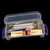 Transparent Pencil Case Plastic Multi Functional Sketch Art Box Large Capacity Double Ear Buckle Art Stationery Box