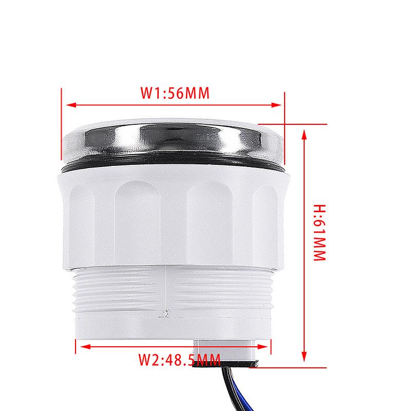 52mm 3 in 1 Digital Water Temperature Gauge Oil Pressure Gauge Fuel Gauge With Alarm Red Backlight For Car Boat Marine Yacht
