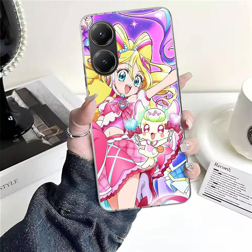 Pretty Cure Anime Soft Phone Case For Xiaomi Redmi 15C 15 13C 13 Poco X5 X6 X7 F7 Ultra M7 12C 12 10 10C 9C 9A 9T 9 Fundas Poco