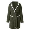Water Absorption Bathrobe Women Robe Autumn Winter Fuzzy Hooded Cardigan With Pockets Loungewear Pajamas Home Wear Dress