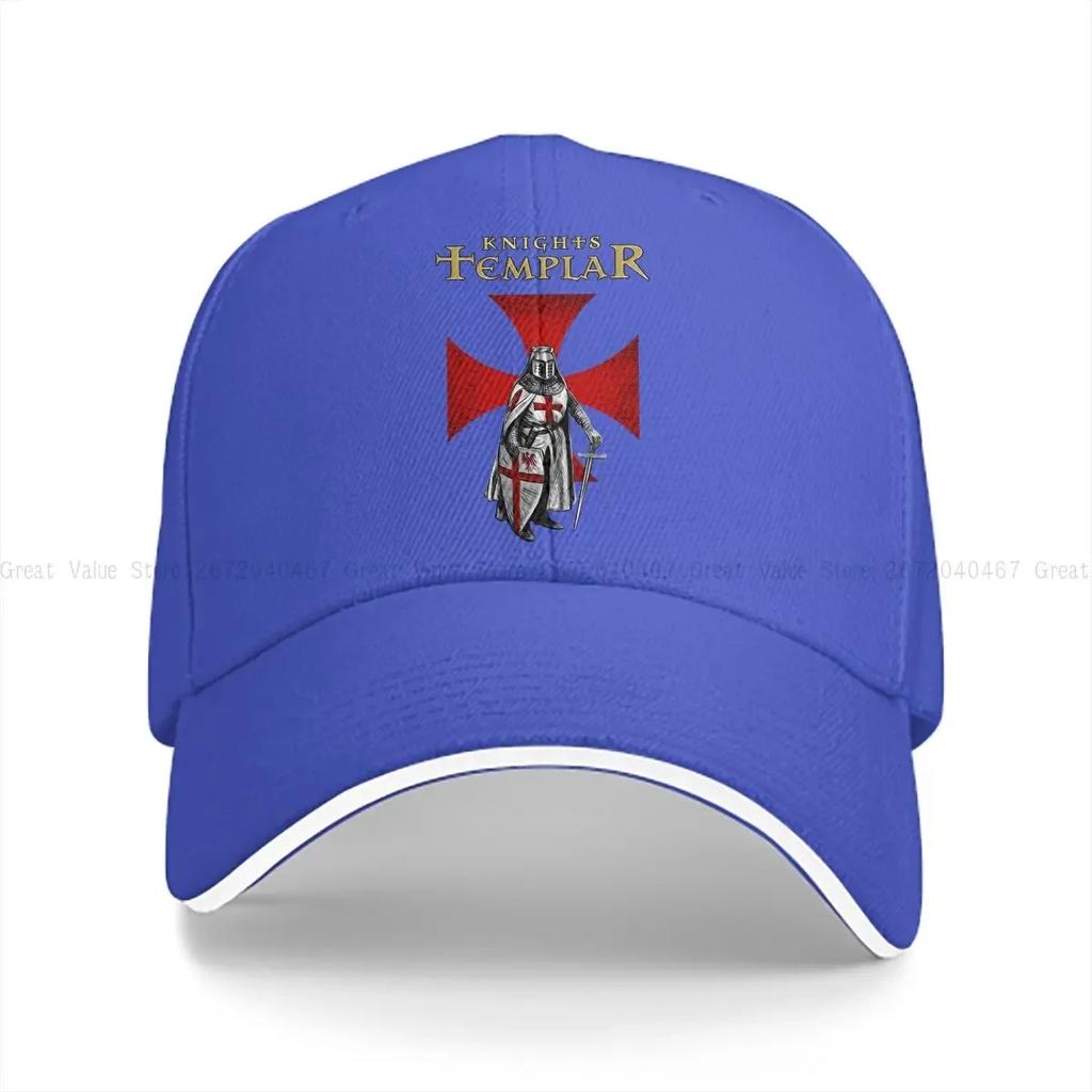 Crusader Knights Templar With Christian Red Cross Baseball Caps Peaked Cap Knights Templar Sun Shade Hats for Unisex Women