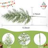 Artificial Pine Branches, Christmas Faux Cedar Stems, Artificial Faux Cedar Branches, Christmas Greenery Pine Picks for Wreath Craft DIY Decorations