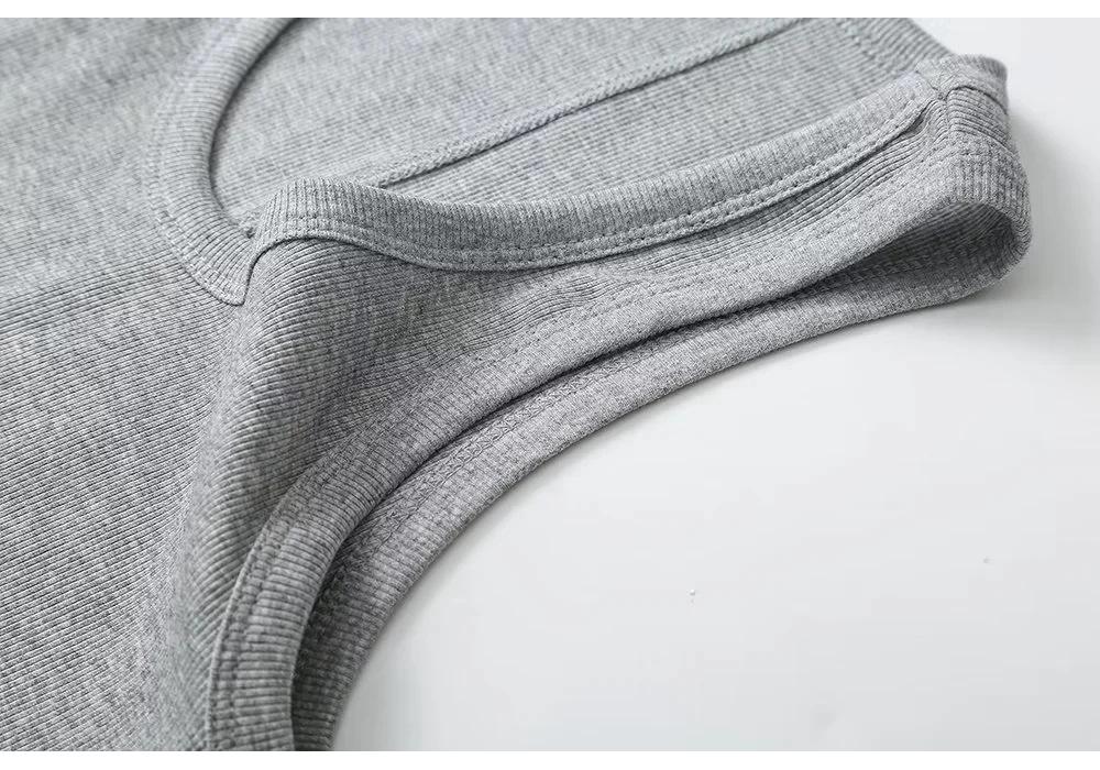 2024 European Women's Casual Fashion: French Style Versatile Ribbed Tank Top