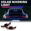 Cool DEMON EYE Ambient Light Solar Powered Breathing Neon Light Car Decoration Rear Windshield Atmosphere Lights Car Acssories