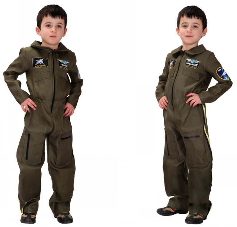 

Children s Halloween Astronaut Camouflage Air Force Cosplay Costume B-0046 Extra Large