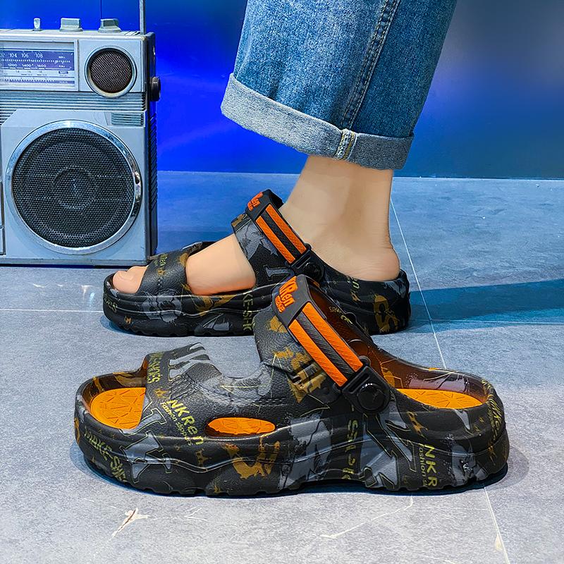 New Summer Men Sandals Slippers Indoor Shoes Beach Casual Slippers Soft Sole Platform Slides Men EVA Flip-flops Couple Sandals