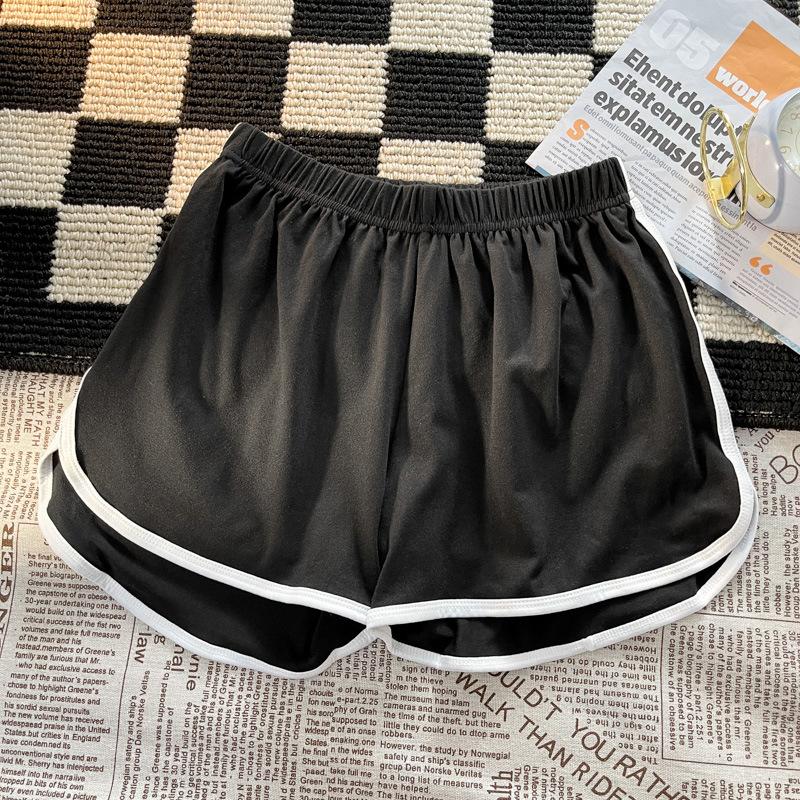 Sport Shorts Frauen Sommer Damen Außerhalb Tragen Weiß Hause Casual Hohe Taille Lose