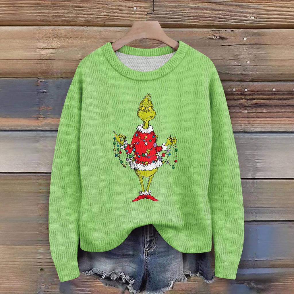 Women's Fashion Casual Long Sleeve Neck Sweater Pullover Top