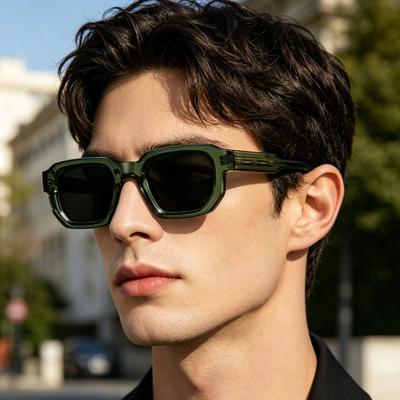 Fashion Square Frame High-Quality Acrylic CP-Plugged Sunglasses Outdoor Sports UV400 UV Protection Glasse Classic Driving Shades