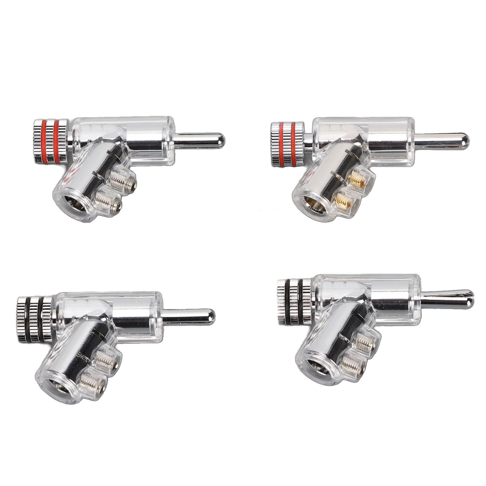 

4 шт. BA1403R запирающиеся разъемы типа «банан» с родиевым покрытием для акустических проводов AV