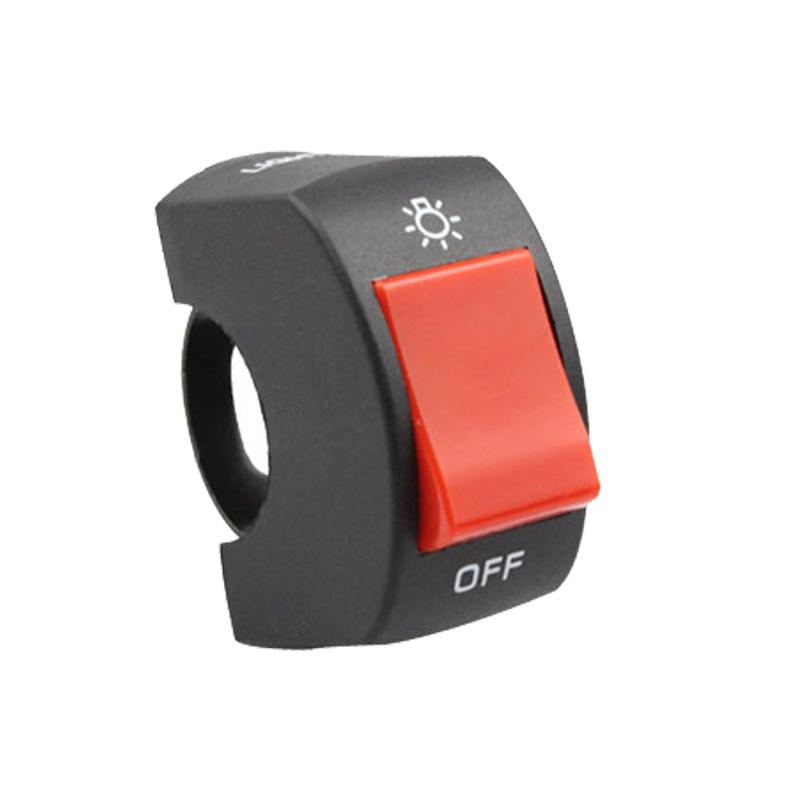 Universal Motorcycle Push Button Switch 12V ON/OFF Button Connector Handlebar Switches for Electronic Bike Scooter Motorbike