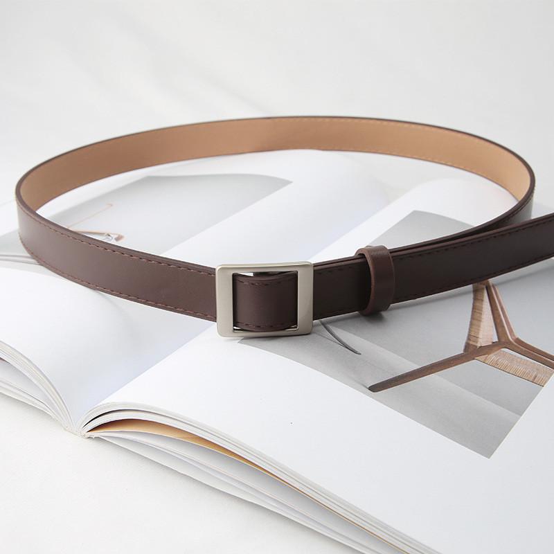 Simple And Versatile Korean Style Women's No-hole Belt For Summer Fashion