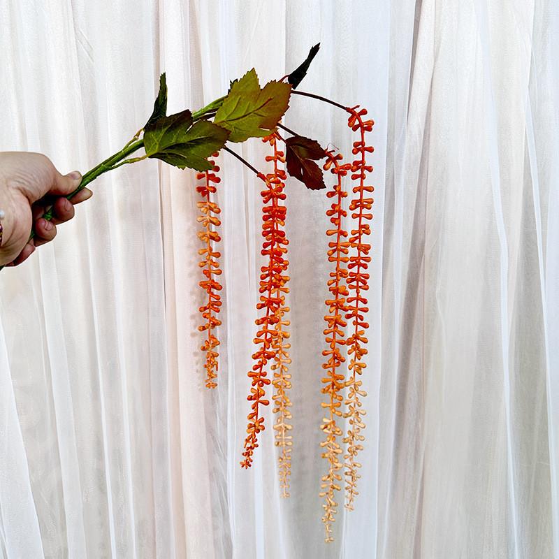 Faux Plant Wall Decor With Senecio Rowleyanus For Home Interior And Photography Use