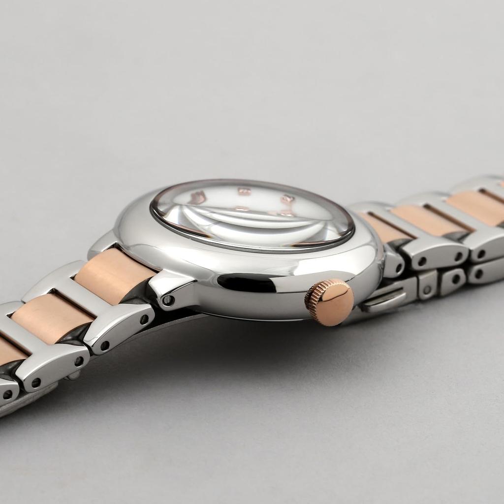 Solar watch for all stainless MOP [Mauro Gerardi] women, steel, dial, MJ070-1