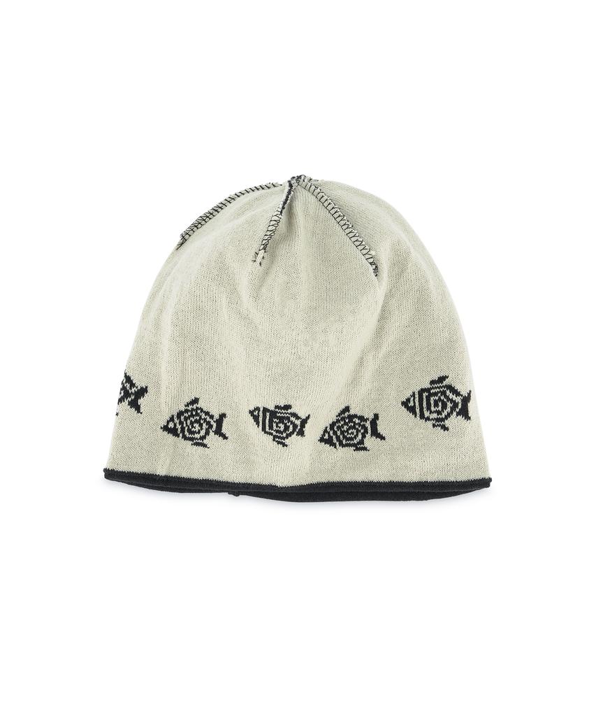 HELLO SUNRISE Hs Fish Logo Beanie_Black