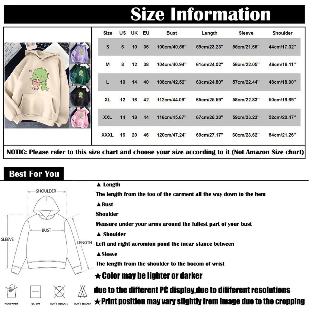 Women's Fashion Casual Fun Print Hooded Sweatshirt Loose Sports Tops Pullover