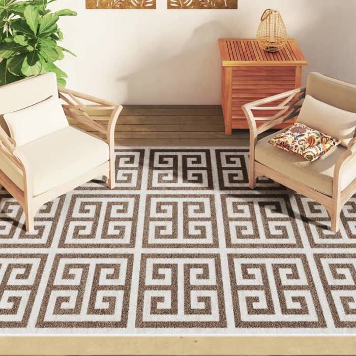 VidaXL Indoor Outdoor Short Pile Non-Slip Rug, Floor Carpet, Bedroom Living Room Terrace Rug 4007223