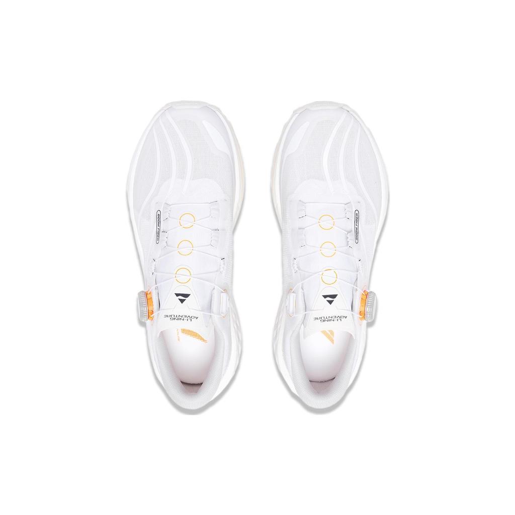 Li Ning Comfortable Cushioning Slip Resistant Abrasion Resistant Low top Running Shoes Men's White ARNT001-2