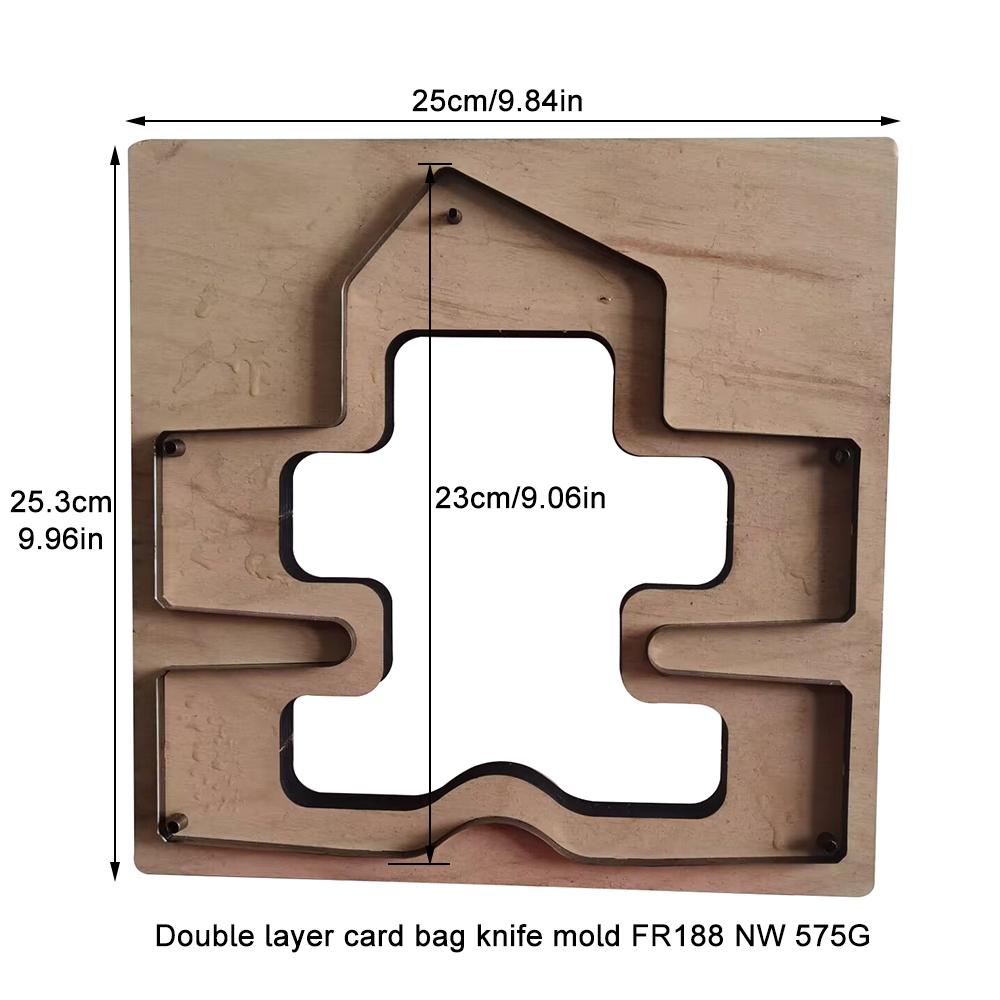 Double layer card bag knife mold Leather wallet cutting and cutting knife mold DIY leather cutting Japanese knife mold