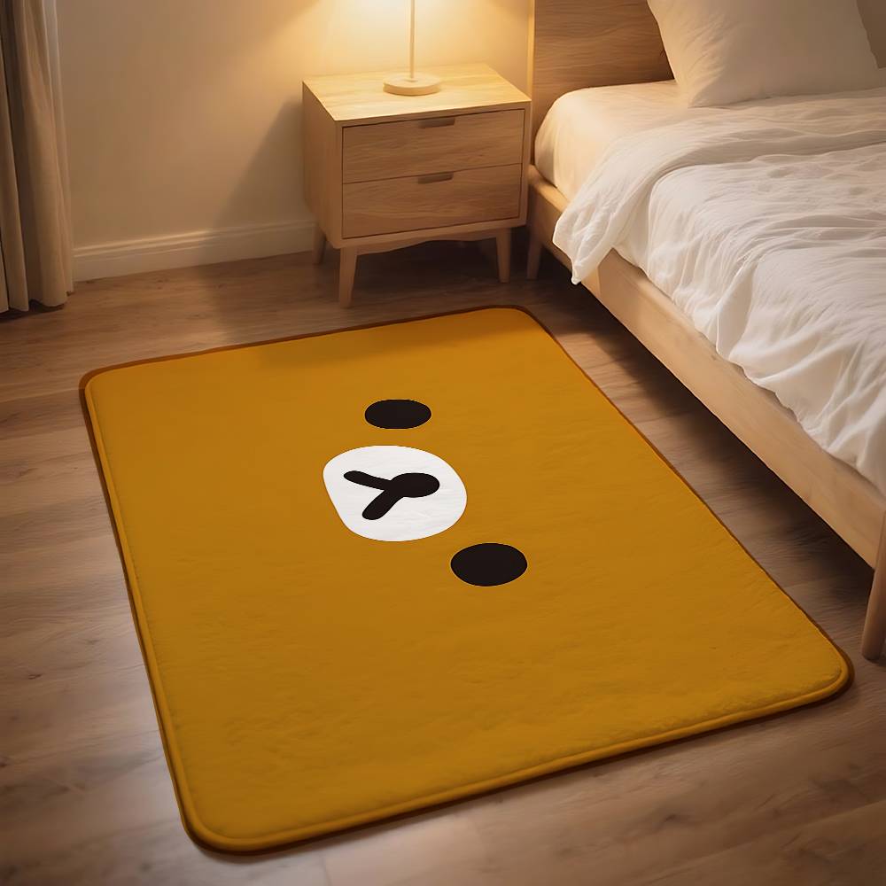 Cartoon R-Rilakkumas Carpet Bathroom Anti-slip Mat Door Mat Home Decoration Mat Entrance Door Mat Scratch-resistant Door Mat
