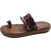 Fashion trend retro non-slip thick-soled one-word slippers women's summer wear 2025 new models with skirts French sandals