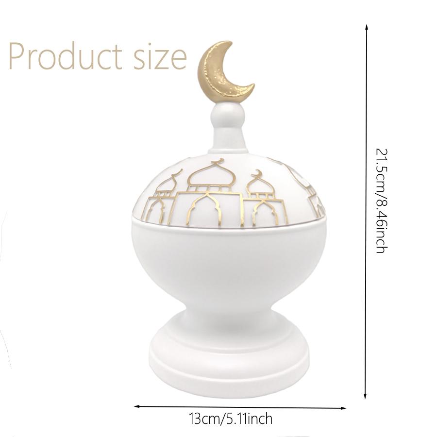 1 szt. Ramadan Muzułmański Kopuła Kaaby Meczet Islamska Ozdoba na Biurko Stół Dekoracja Samochodu Rzemiosło Prezenty Świecznik
