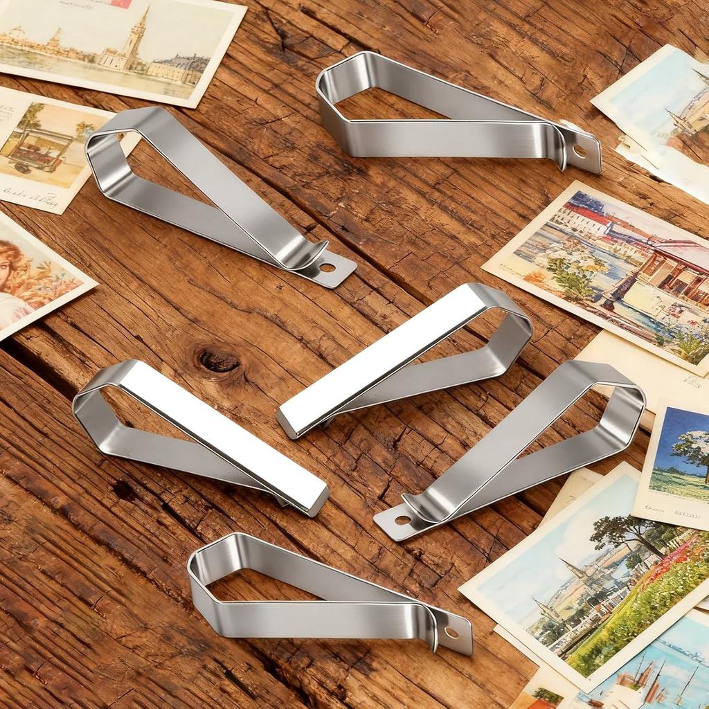 6Pcs Car Sun Visor Photo Frames, Visor Clips for Cars DIY Sunshade Photo Frame Clip Stainless Steel Material, Not Easy To Damage Strong Hold