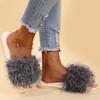 Fashion Indoor Faux Fur Cotton Slippers Women 2025 Winter Slip On Non Slip Plush Slippers for Woman Soft Flat Heel Slides Ladies