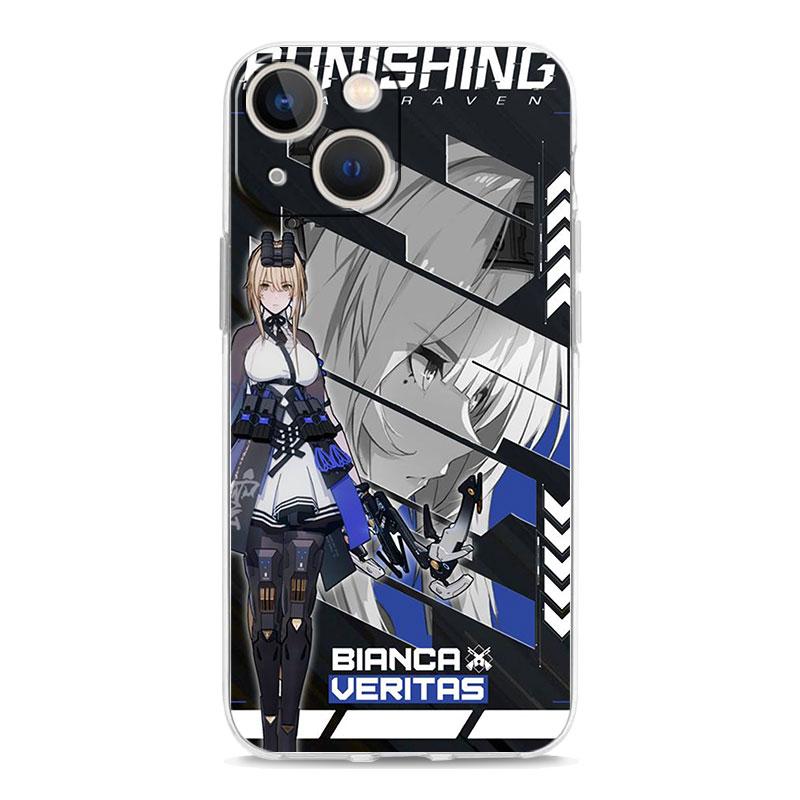 

Luxury Case For iPhone 15 14 13 12 11 Pro Max X Xs XR 7 8 Plus Bumper Phone Cases Clear TPU Cover Punishing Gray Raven Anime iPhone 11