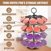Porte-dosettes à café Yousheng Capacité 40 Rangement Organisateur Support Rotatif à 360 Degrés Métal Porte-capsules à café pour Comptoir de Cuisine