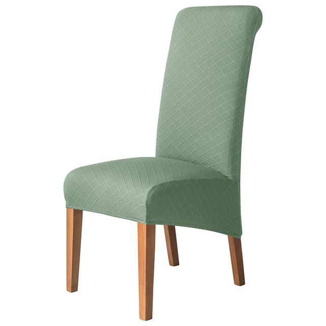

Xl Size Rhombus Jacquard Stretch Chair Case Top Back Elastic Protective Cases For Dining Room Room Kitchen Anti -Dirty Anti -Scratch Seat Case 1 Piece