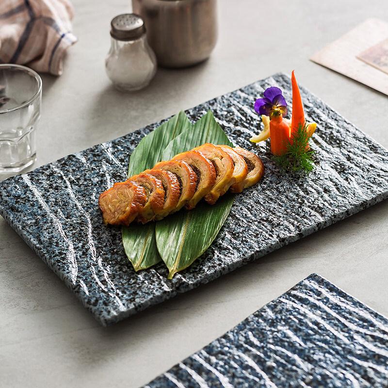 

Japanese Style Ceramic Rectangular Serving Plate