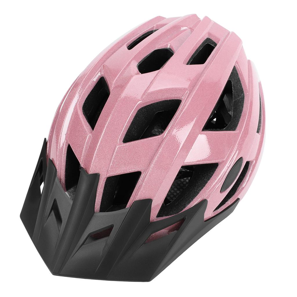 Adult Riding Helmet Lightweight with Removable Sun Visor for Road and Mountain Bikes Pink