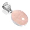 925 Sterling Silver Pendant Women Gemstone Handmade Jewelry Christmas Gift Malachite Moonstone Rose Quartz Red Stone Smoky Topaz Tiger Eye Costume