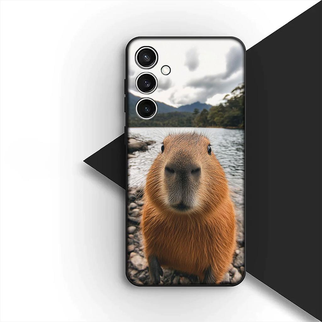 Lovely Capybara Silicone Cover for Samsung Galaxy A36 A55 A26 A05 A06 A14 A50 A51 A53 A54 A12 A13 A23 A35 Coque Phone Case