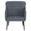 Vidaxl Fotel, Ciemnoszary, 63X76X80 Cm, Obity Aksamitem