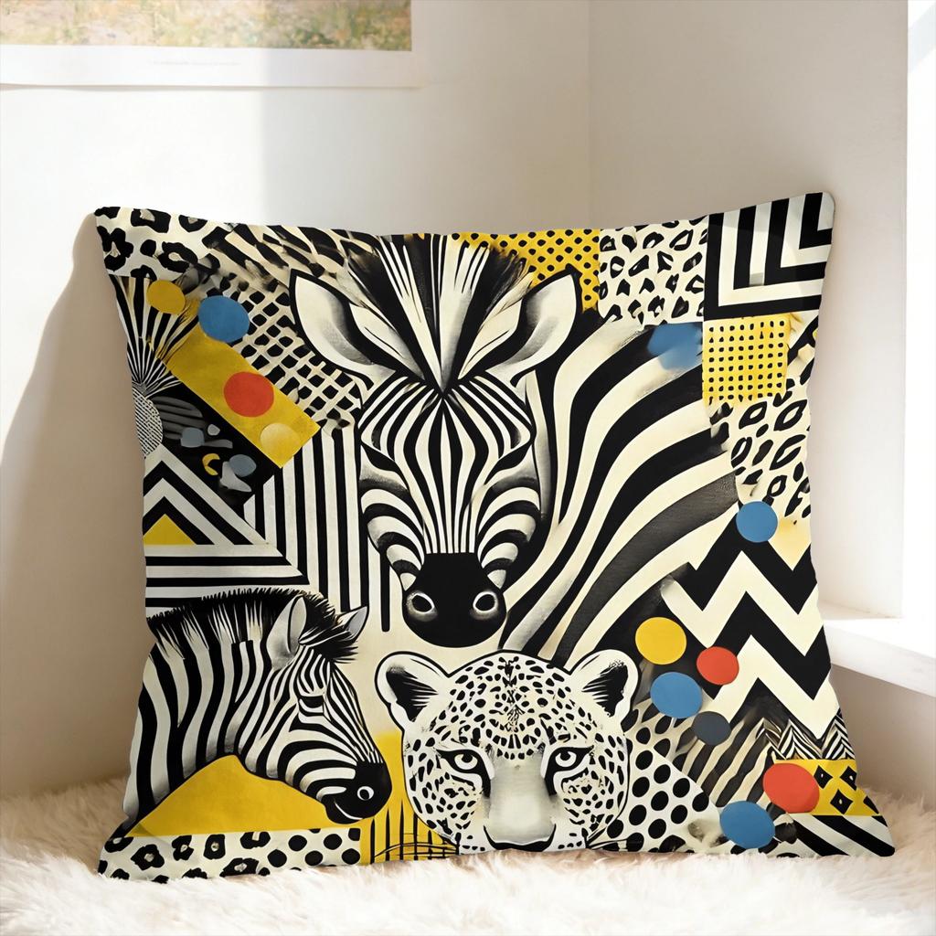 Exotic Animals & Abstract Patterns Pillow Case Soft Pillow Cover Fashion Pillowcases For Wedding Party Home Decor