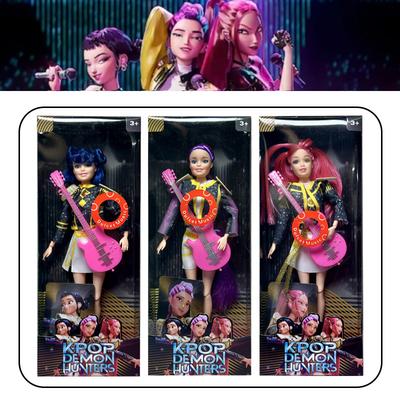 Kpop Demon Hunters Live-Action Figure Toy Rumi Mira Zoey Sussy  Theme Song Of Colorful Lights For Fans Child Birthday Gifts