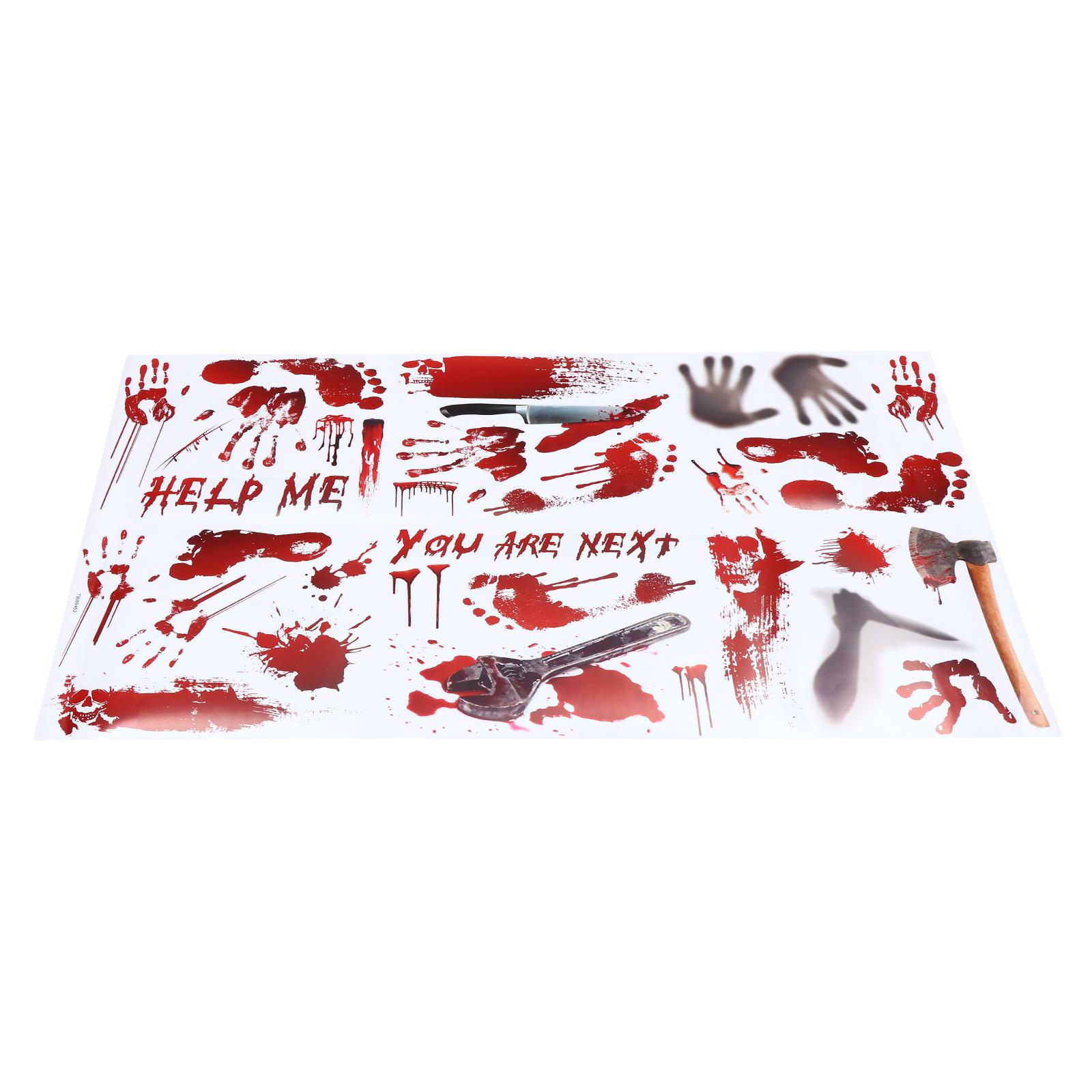 2 Pcs Pumpkin Window Clings Halloween Stickers Car Decals Wall Footprint Decoration 98x56cm